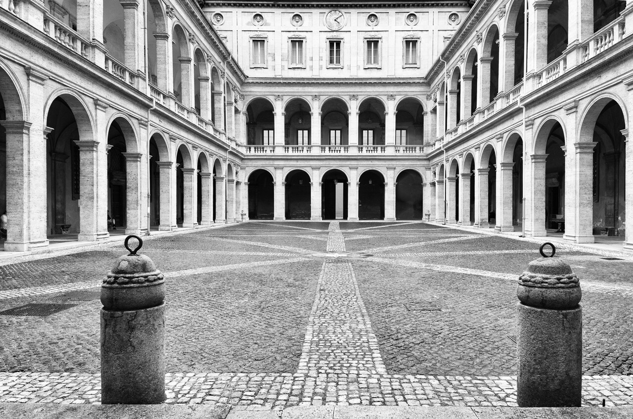 Rome, bâtiment des archives, 2023